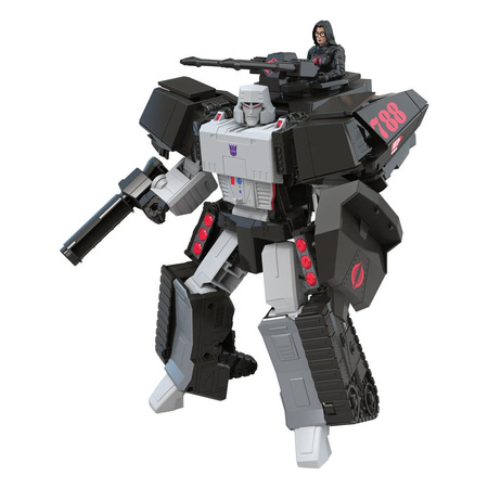 Transformers x G.I. Joe Mash-Up Megatron H.I.S.S. Tank with Cobra Baroness Action Figure 27 cm
