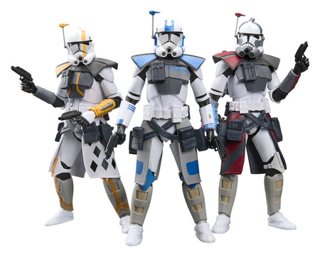 Star Wars: The Clone Wars Black Series 3-Pack ARC Trooper Havoc, Colt & Blitz