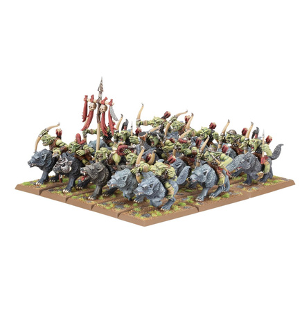 The Old World Orc and Goblin Tribes: Goblin Wolf Rider Mob