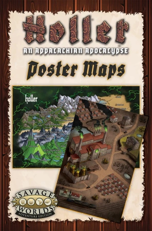 Holler: An Appalachian Apocalypse Poster Map / Strategic Map of Ashdown