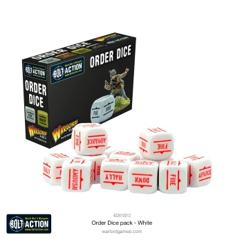 Orders Dice Pack White